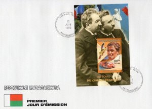 Malagasy 1999 JEAN PAUL BELMONDO FERRARI s/s Imperforated in FDC