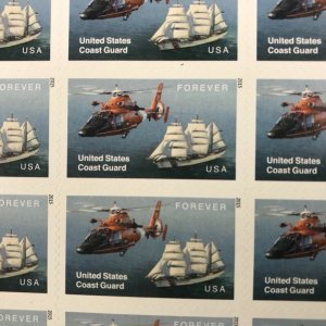 5008   U.S. Coast Guard    MNH Forever sheet of 20    FV $11.00   Issued in 2015