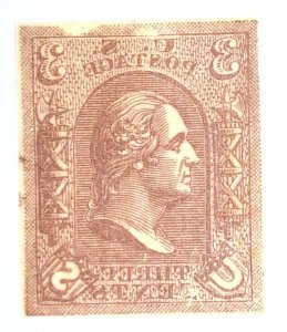 Scott #79-E8a - 3c Orange Brown - Loewenberg Decalcomania