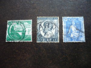 Stamps - Ireland - Scott# 128,130,131 - Used Part Set of 3 Stamps