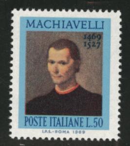 Italy Scott 1002 MNH** 1969 Machiavelli stamp