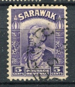 SARAWAK; 1934 early Brooke issue fine used 5c. value