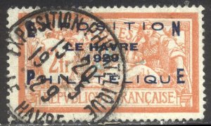 FRANCE #246 Used - 1929 La Havre Expo Ovpt