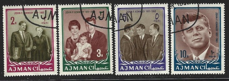 Ajman #19-26, President J.F. Kennedy (1), Used**-