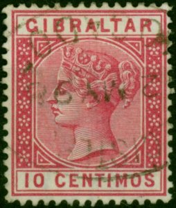 Morocco Agencies Mogador 1889 10c Carmine SGZ84 V.F.U