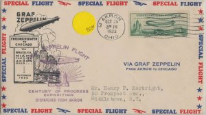 U.S. C18 Used,  Special Flight, Akron-Chicago (72719) 