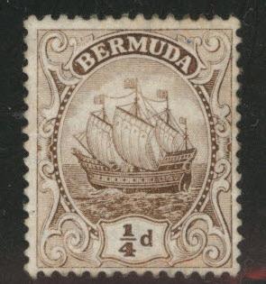 BERMUDA Scott 40 MNH** Caravel tall ship wmk 3