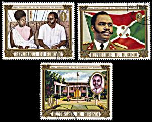 Burundi 347-349, CTO, 4th Anniversary of the Republic