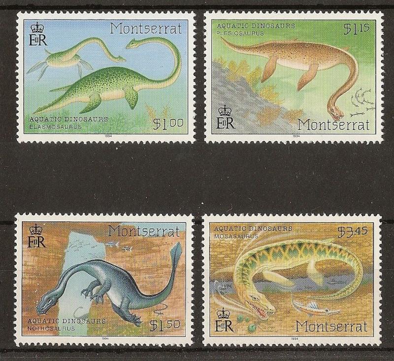 Montserrat 1994 Dinosaurs SG941-944 MNH