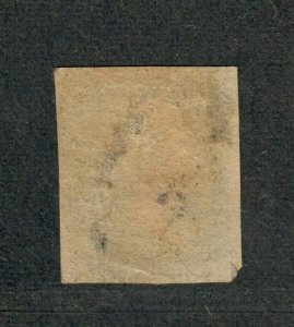 Great Britain Sc#1 Used/A, Penny Black 1st Postage Stamp, Cv. $375