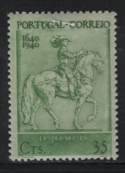 PORTUGAL, 590, HINGED, 1940, KING JOHN IV