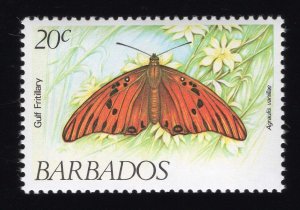 Barbados Scott #602-605 Butterflies Stamp - Mint NH Set