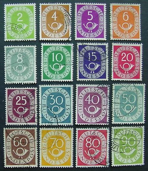 Germany, Scott 670-685, Used set