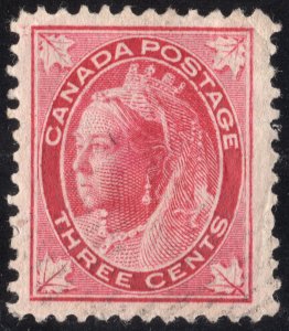 Canada unused 3c carmine 1898 SC69