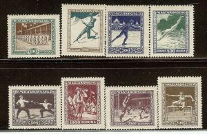 Hungary, Scott #'s B80-B87, Various Sports Issues, MH