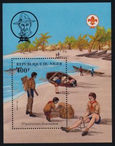 Niger 590 MNH Scouting Year, Canoe, Boat