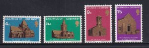 Guernsey #37-40 MNH 1970 Christmas . Churches