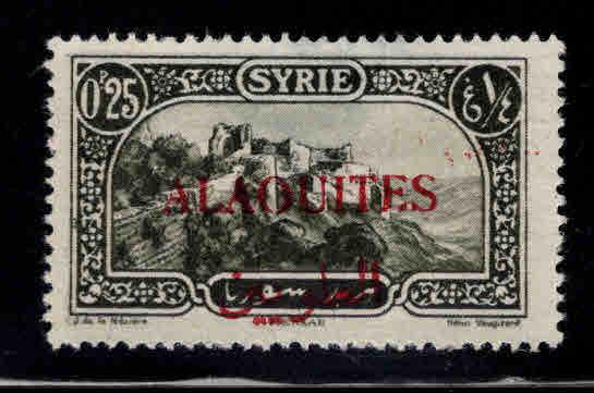 Alaouites Scott 26 MH* 1925 thinned stamp