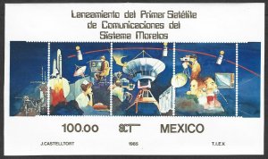Mexico #1389, Satellite Launch, Mint -NH**-