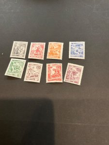 Stamps Yugoslavia Scott #378-84A hinged
