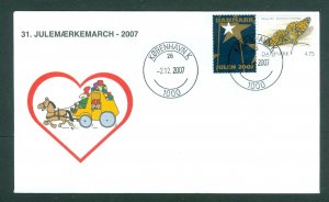 Denmark Cover. 2007.Mail Coach. Copenh.. “Christmas Seal Walk# 31.Sc#1389. # 05