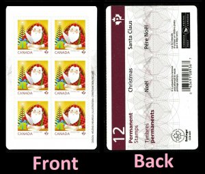 Canada 2798 Christmas Santa 'P' pane B (6 stamps) MNH 2014