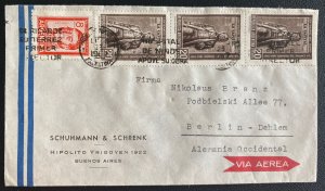 1967 Buenos Aires Argentina Airmail Commercial Cover To Berlin Germany