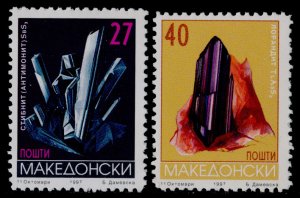 Macedonia 106-7 MNH Minerals