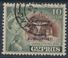 Cyprus  SG 191  SC# 186 MH  OPT Cyprus Republic see detail and scan