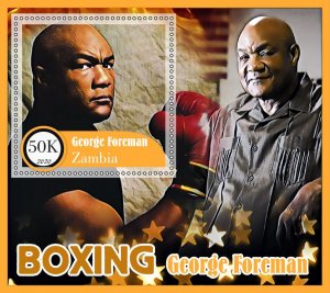 Stamps. Boxing   6 sheets perf Zambia MNH **