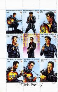 Senegal 1999 Elvis Presley Sheet Perforated Fine Used