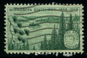 1106 US 3c Minnesota Statehood, used cv $.20