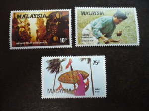 Stamps - Malaysia - Scott# 244-246 - Mint Hinged Set of 3 Stamps