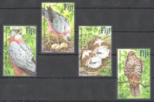 Ft133 2002 Fiji Goshawks Birds Of Prey Fauna #1014-1017 1Set Mnh