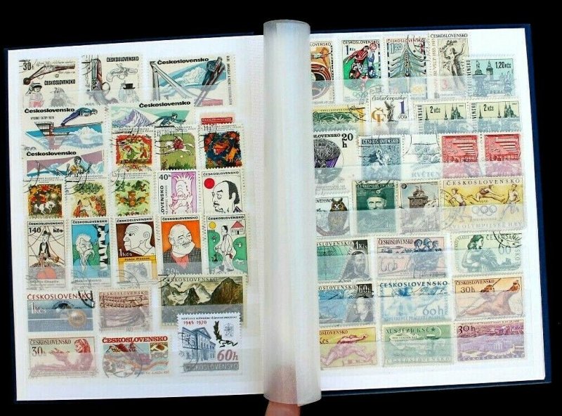 Czechoslovakia Stamp Collection Lot of 265 MNH, MH & Used Clean Stock Book