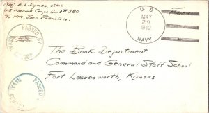 United States Marine Corps Soldier's Free Mail 1942 U.S. Navy, USMC Unit 380,...