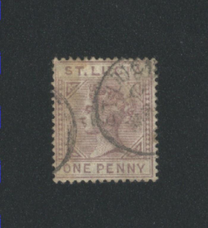 St. Lucia #29 1883-98 used  PD