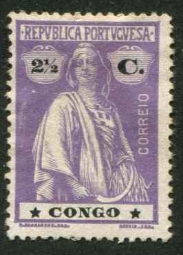 Portuguese Congo SC# 103-4 Ceres 2c MNG,  2-1/2c MH