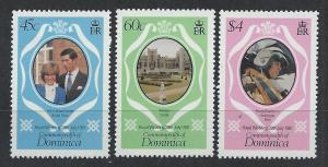 DOMINICA SC# 701-3 VF MNH 1981