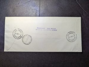 1947 Registered Southern Rhodesia First Day Cover FDC Salisbury to Bulawayo