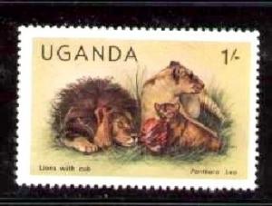 Wildcat, Lions, Uganda stamp SC#284 MNH