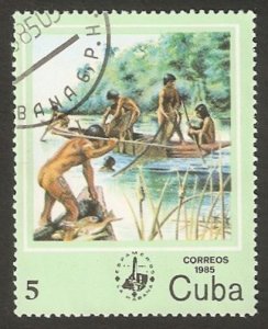 Cuba Sc# 2775 EARLY CIVILIZATION natives Indians 5c  1985 used cto