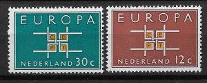 1963 Netherlands 416-7 Europa C/S of 2 MNH