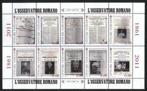 Vatican City Scott 1478 MNH** 2011 Observatory sheet