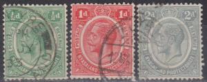 Nyasaland #25-6, 28 F-VF Used  (B2234)