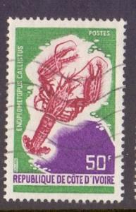 Ivory Coast 1971 Used marine life 50f..     #