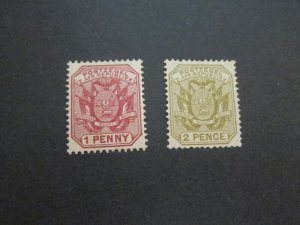 Transvaal 1895 Sc 154,155 MH