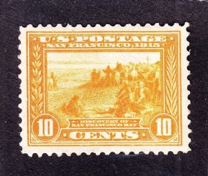 US 400 10c Panama-Pacific Mint VF OG LH SCV $120