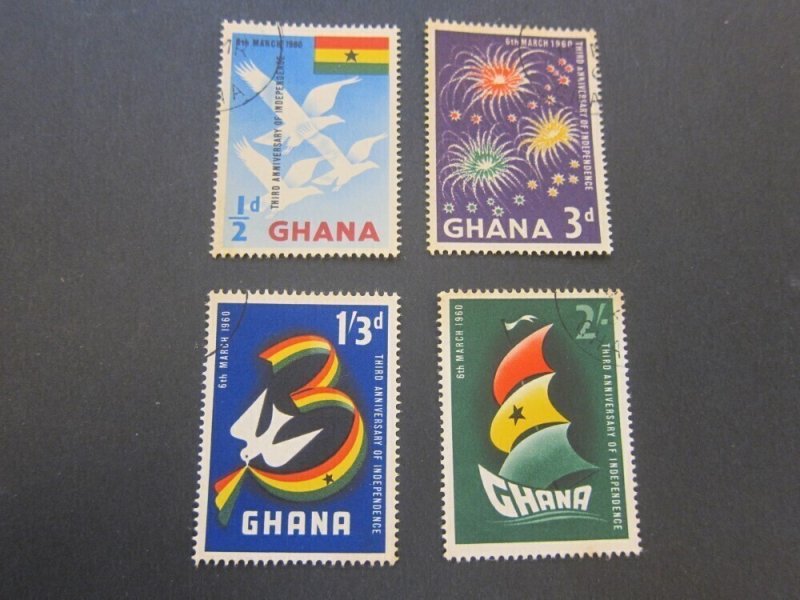 Ghana 1960 Sc 71-74 set FU