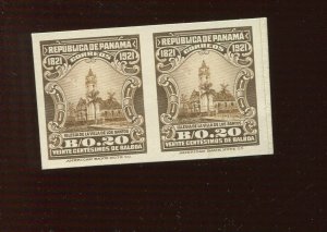 Panama 229 Centenary of Independence India Plate Proof on Card Pair of 2 Stamps
